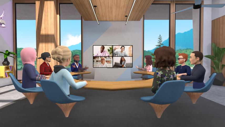 Aux Etats-Unis, « Horizon Workrooms » permet d’ores et déjà à ces collègues d’évoluer dans un même espace de travail, de parler à son voisin de bureau, de se réunir devant un écran… sans quitter son fauteuil.